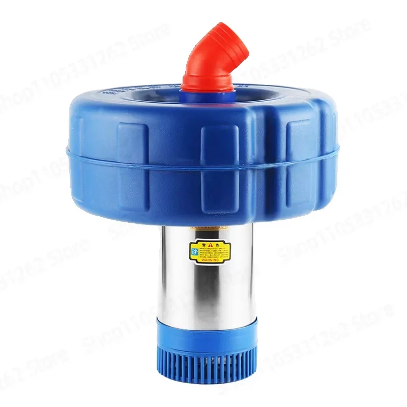 Submersible Pond Aerator Pump 220V Stainless Steel Water Pump for Fish Tank Drainage and Irrigation Floating