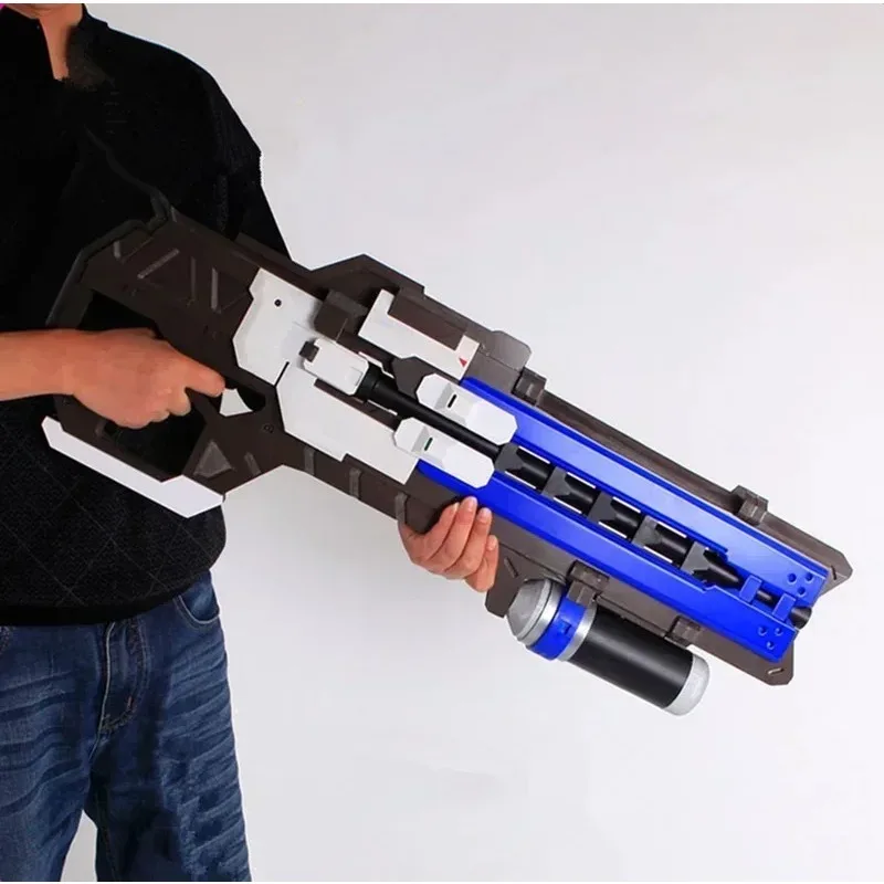 80*30 センチメートルコスプレおもちゃ 76 兵士ヘビーパルスライフルオーバーウォッチピストルモデル小道具武器シミュレーションゴム子供のおもちゃ