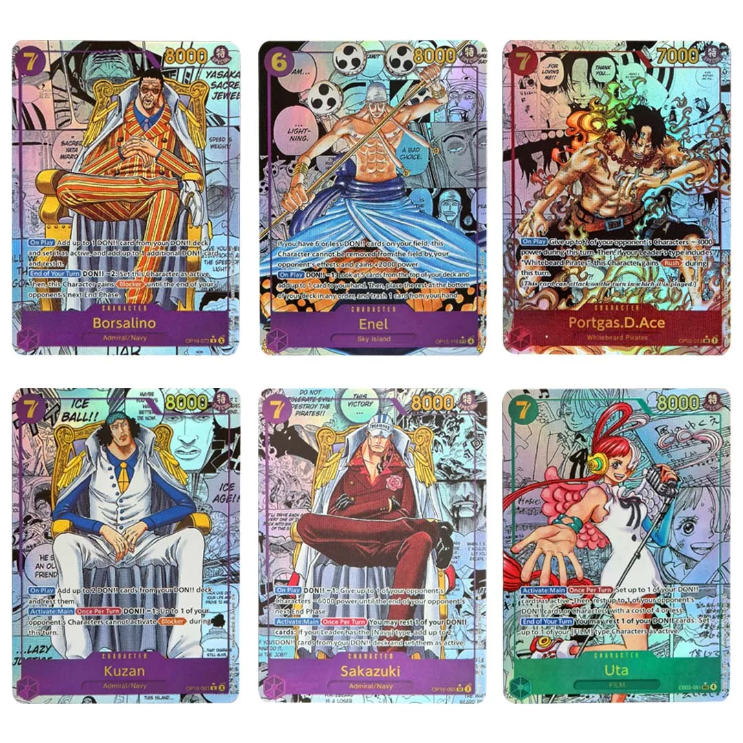 Manga Background Parallel Replica TCG Cards Holographic Foil Character Cards for Hobby Collectors Display & Casual Deck Building
