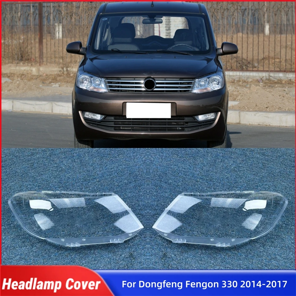 For Dongfeng Fengon 330 2014 2015 2016 2017 Car Accessories Polycarbonate High Gloss Fully Transparent Headlights Lights Glass
