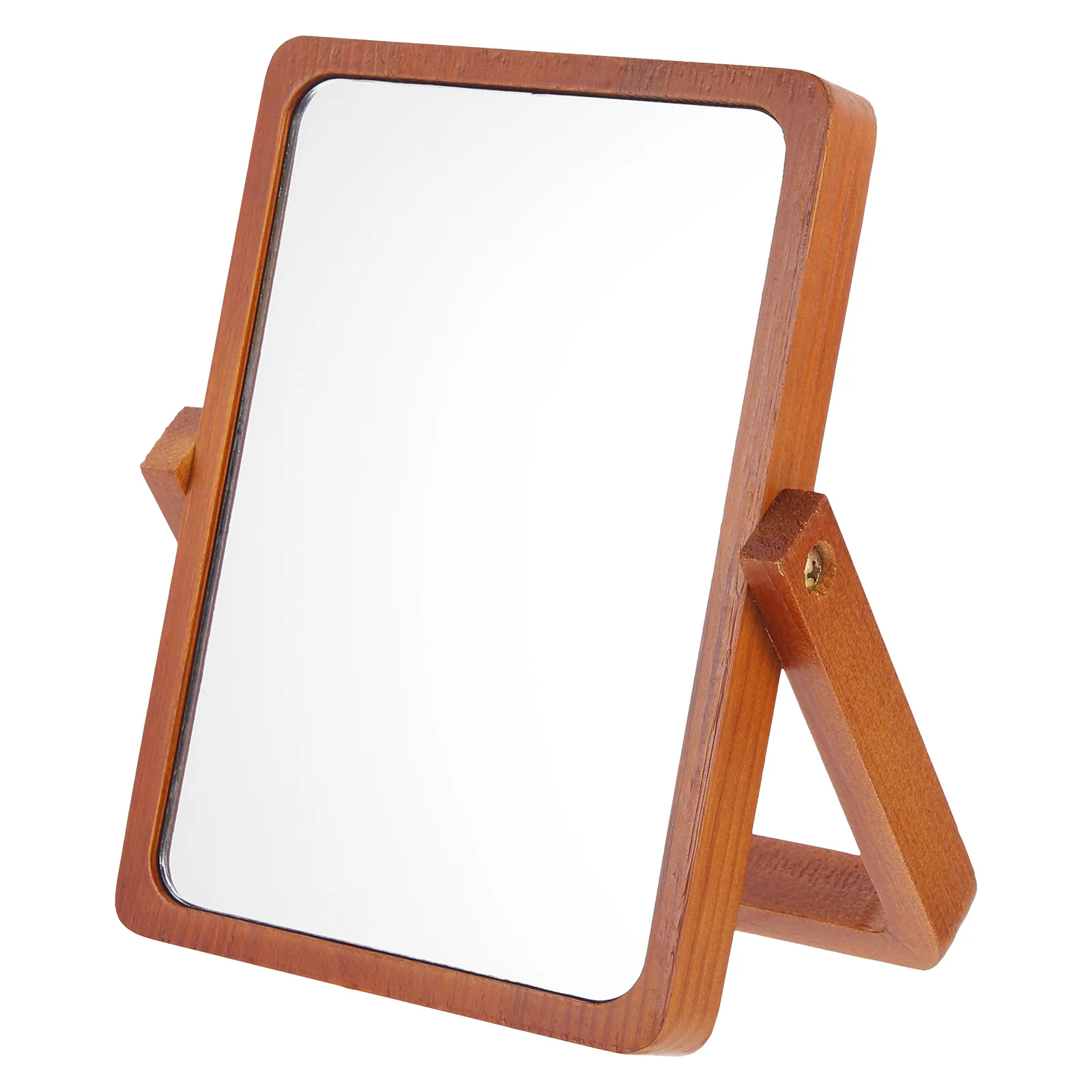 

Desktop Mirror Makeup Supply Wooden Portable Dresser Folding Silver Office Vanity Mirrors