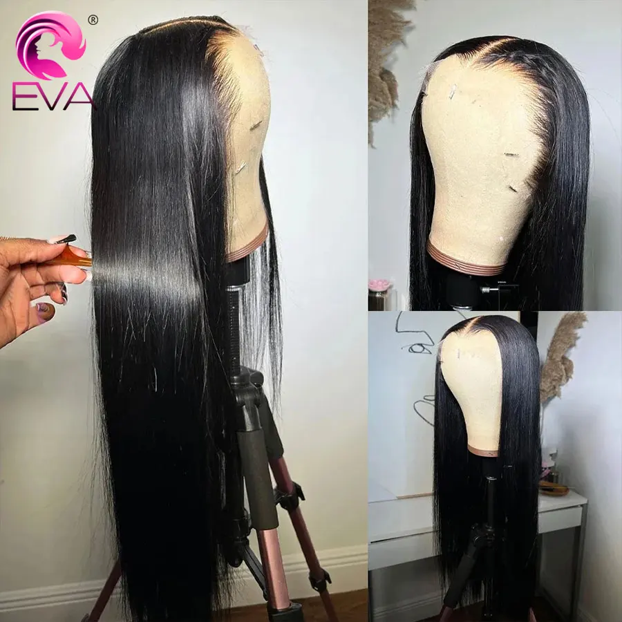 إيفا الشعر الجزء العميق HD الدانتيل الباروكة الأمامية 13x6 شعر الإنسان HD شعر مستعار الدانتيل قبل قطعها وداعا بعيدا عقدة شعر مستعار 5x5 غير مرئية HD الدانتيل الجلد تذوب #3