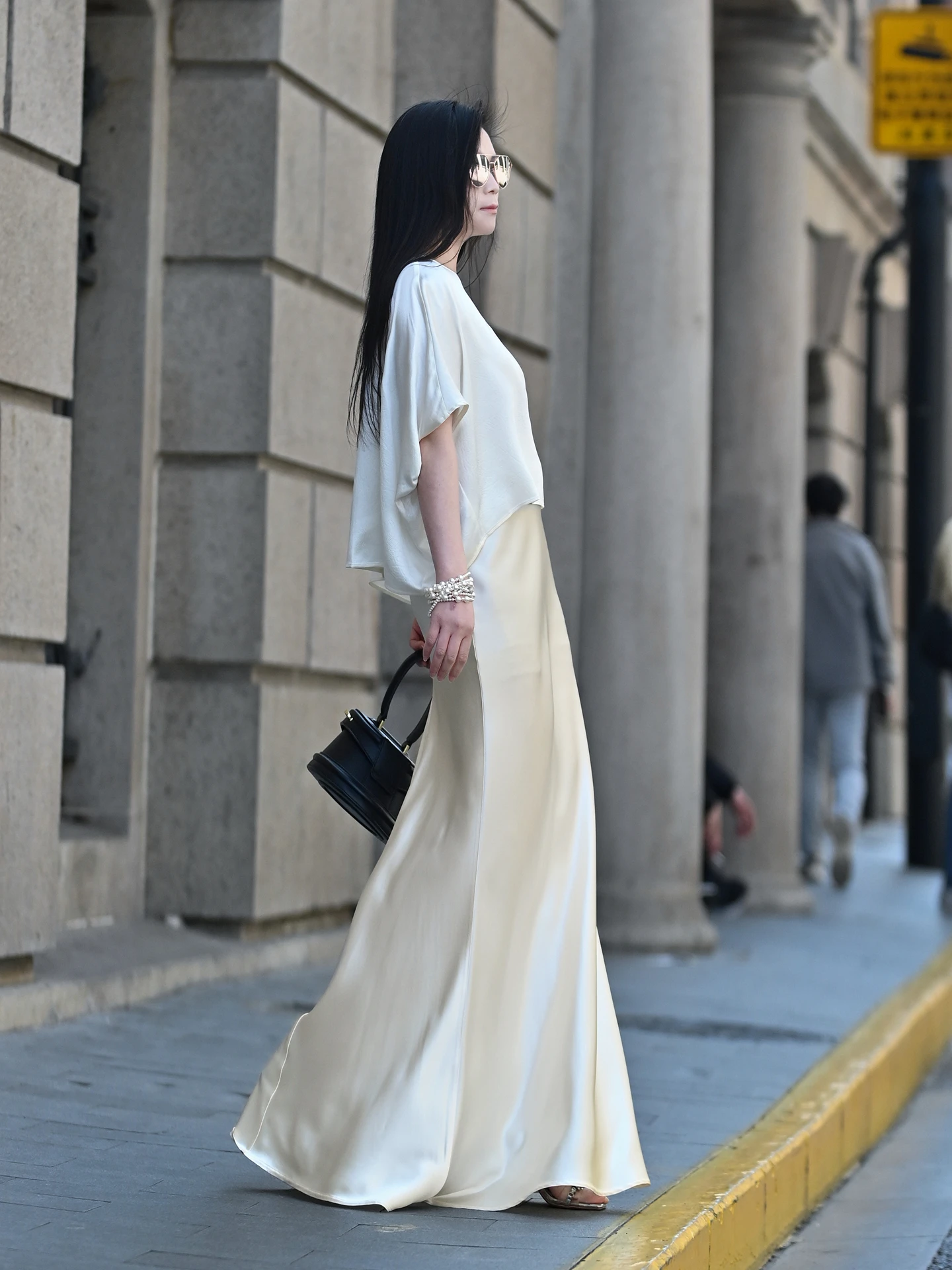 

Original Acetate Satin Fish Tail Half Skirt Women's Luxury Style Slimming Elegant Long Tailored Fit A-Line Skirt