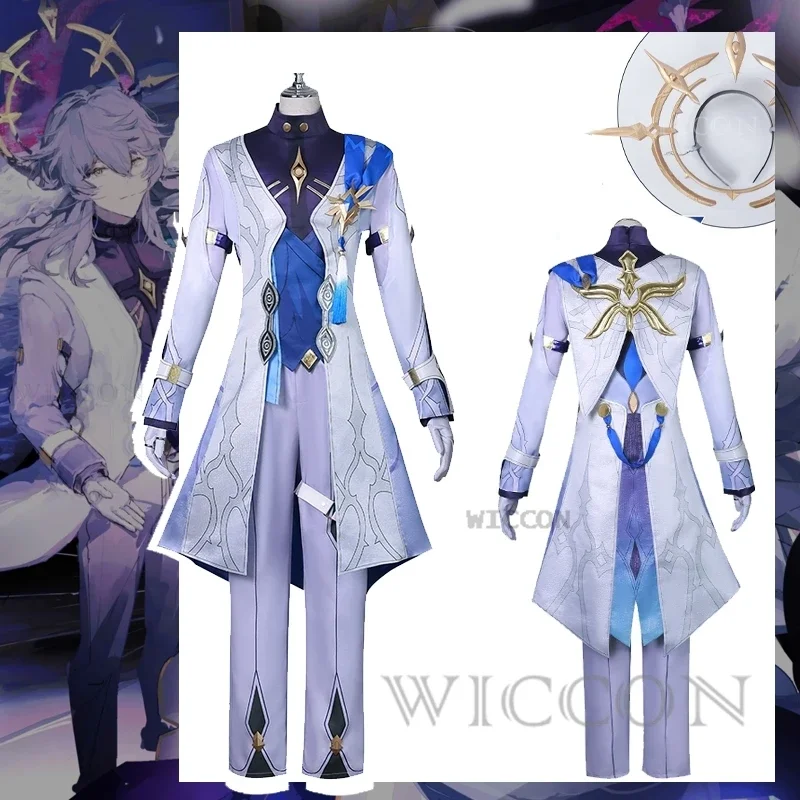 Костюмы для косплея по воскресеньям, игры хонькай, Звездные рельсовые костюмы, Искусственные парики, халовийская униформа, костюм для Хэллоуина, карнавальный костюм, мужской костюм, новинка 2024