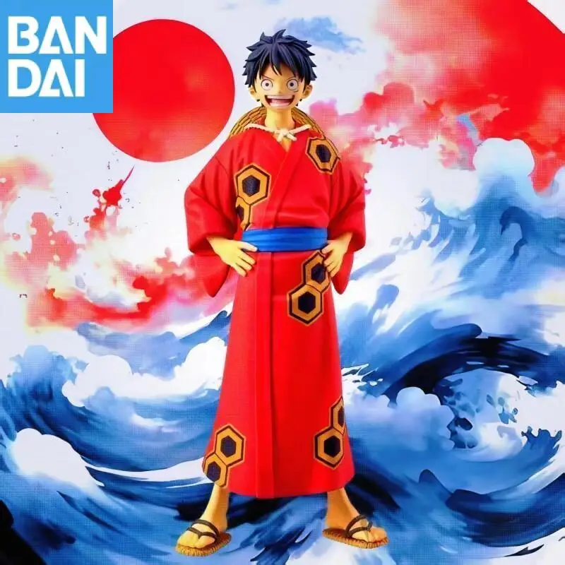 

Bandai Original Banpresto One Piece DXF The Grandline Series Monkey D Luffy Yukata Ver. PVC Anime Action Figurine Model Toy gift