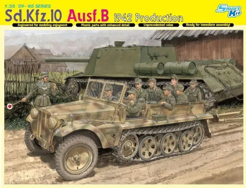 

DRAGON 6731 1/35 немецкая Sd-карта. KFZ. 10 Ausf.B 1942 с фотографией (набор из 6 штук)