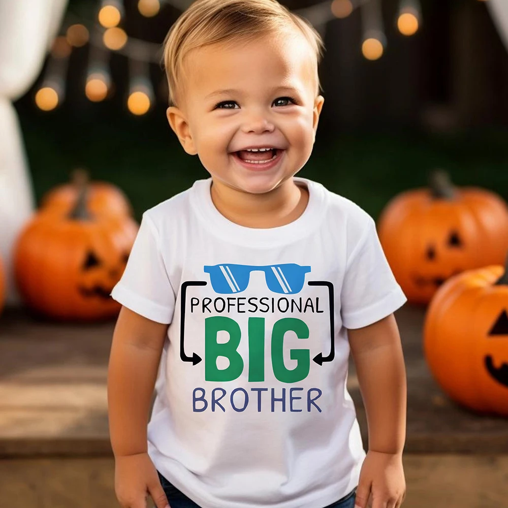 Big Brother Prints Kid T-shirt Spring Summer Boys Comfort Casual Tee Tops Funny Loose Childs Clothes Best Gift To Childs