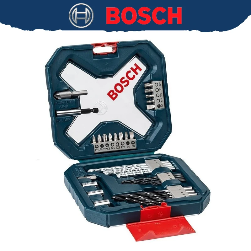 BOSCH 2607017405 Conjunto de brocas e pontas de chave de fenda X-Line Classic, 34 peças, acessórios de ferramentas multifuncionais resistentes e duráveis