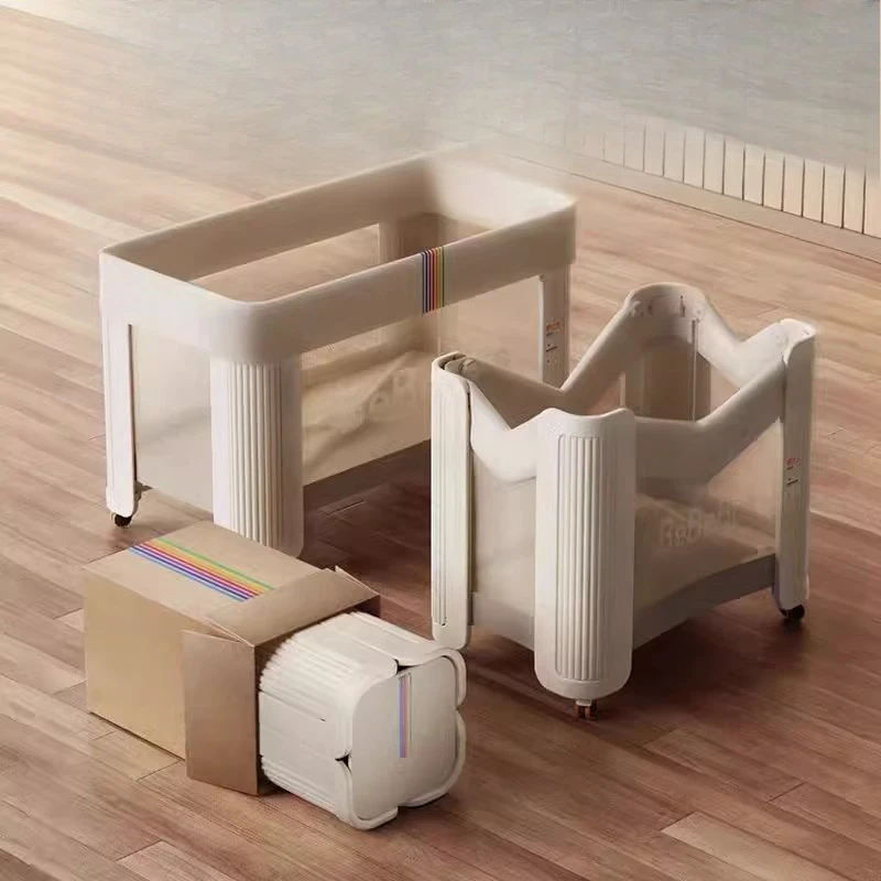 Multifunctional newborn cot foldable and movable