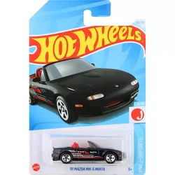 2024E Original Hot Wheels Car 91 Mazda MX-5 Miata Toy for Boy 1/64 Diecast Alloy Voiture Model Juguetes Collection Birthday Gift
