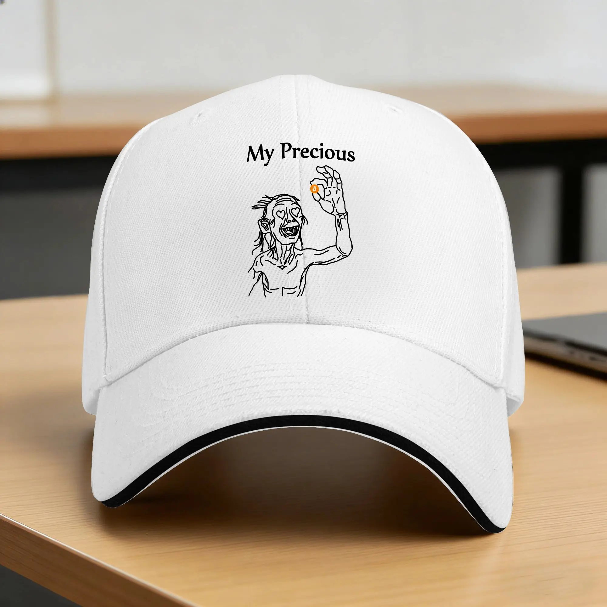 Bitcoin My Precious Casual Baseball Cap Summer  Trucker Hat Sun-Proof Outdoor Gym Hip Hop Hats Men Women Fitted Baseball Caps