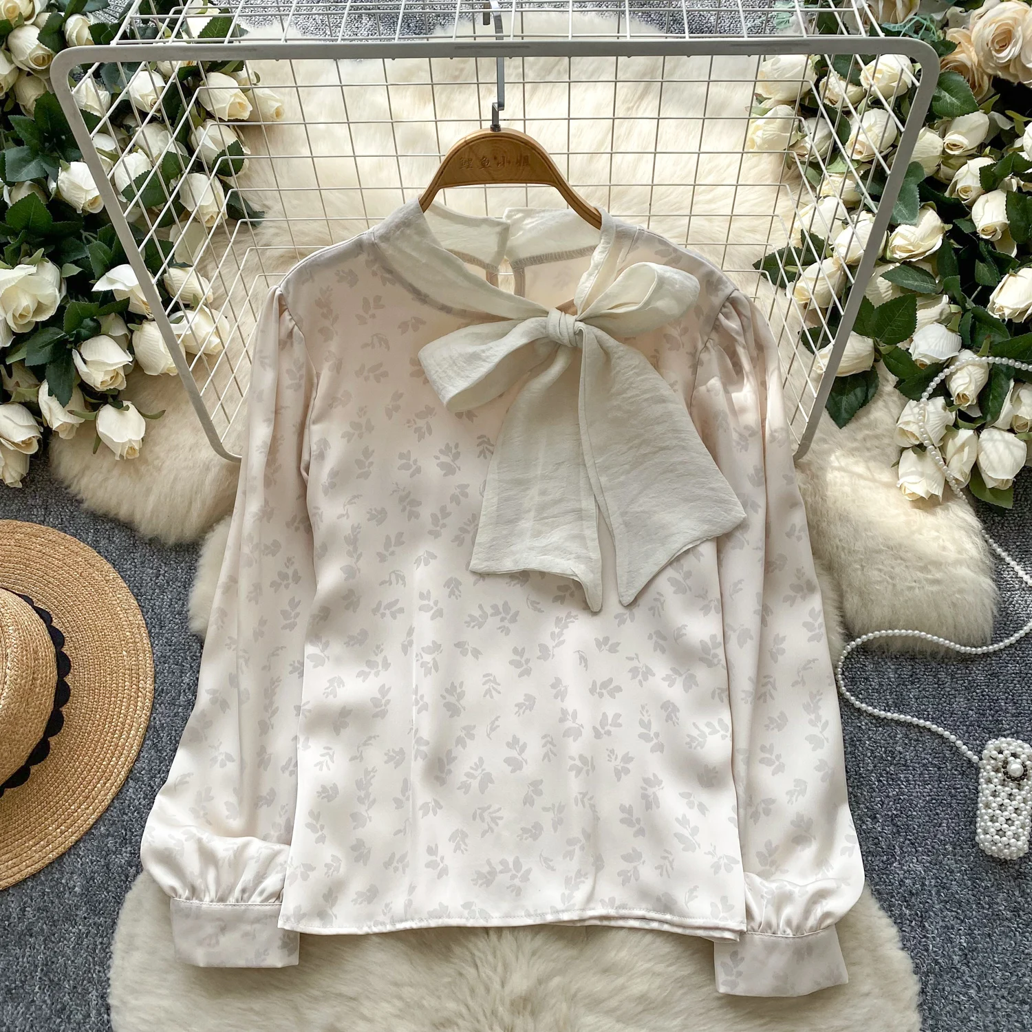 

Сексуальные жаккардовые свободные майки с бабочкой и длинными рукавами, шикарный женский вечерний топ Y2k, женская одежда High Street