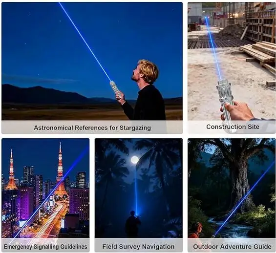 Blue Laser Light Pointer Sight 450nm LED  High power Adjustable Focus Lazer torch Training Torch Pet Cat Tickle Toy Flashlight ﻿