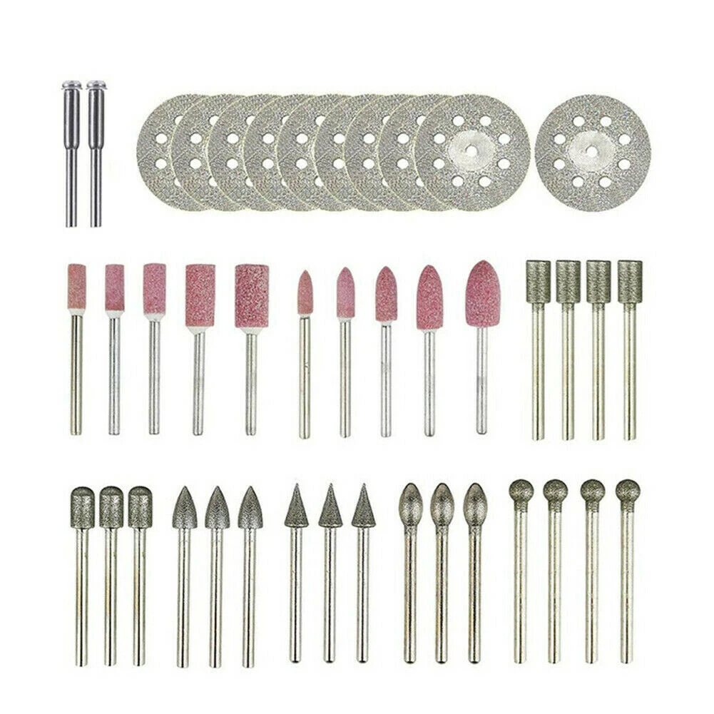 

42pcs Diamond Grinding Cutting Carving Bit Rotary Tool Set For Stone Tile Glass Diamond Grinding Cutting Engraving Drill Bit Set