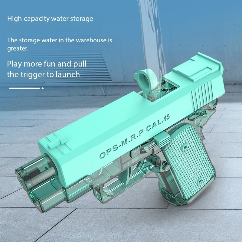 2025 nouveau jouet de pistolet à eau de pistolet M1911, jouet d'extérieur de jeu de tir de plage de fête de piscine d'été, cadeau d'anniversaire pour enfants de pistolet à eau