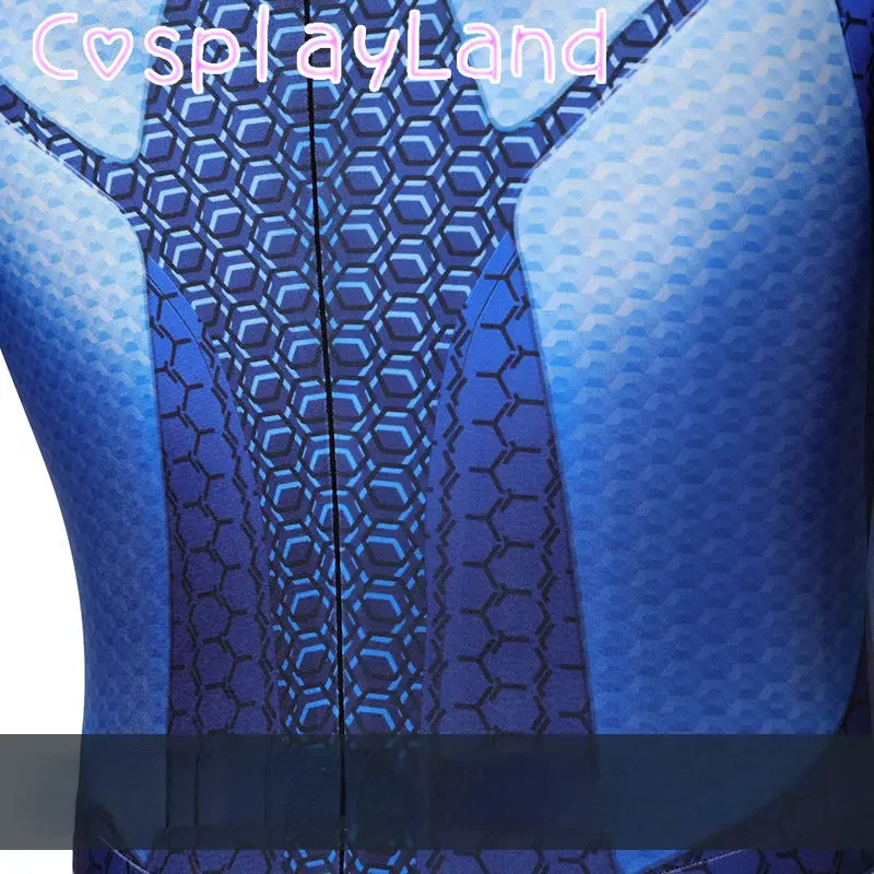 الأولاد قطار تأثيري حلي البدلة كرنفال هالوين خارقة الكبار الرجال ريجي فرانكلين بذلة الأزرق دنة ارتداءها