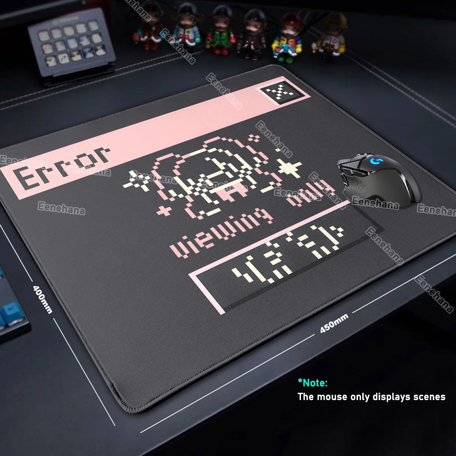 

Retro Games Art Pixel Pop-up Box Mouse Pad Office 45x40CM Speed E-sports Waterproof Keyboard Desk Mats Kawaii Desk Accessories