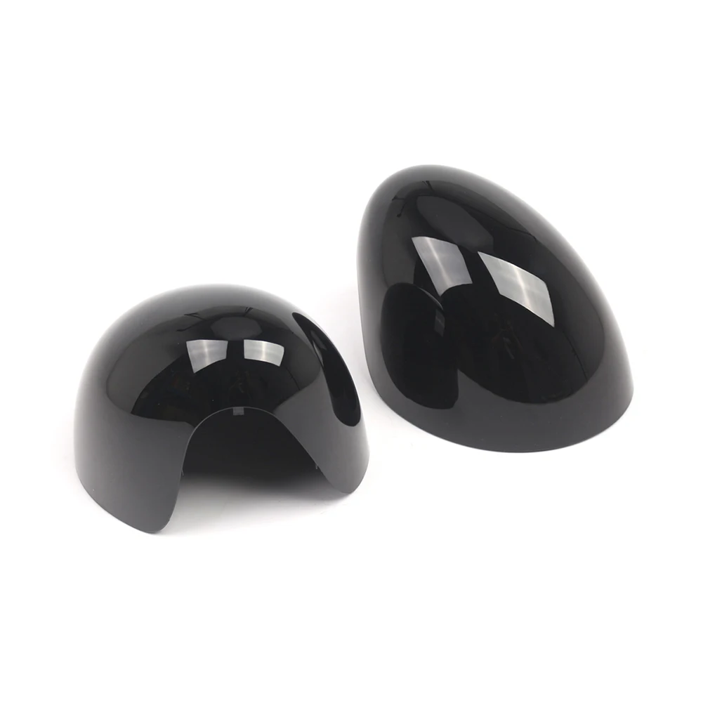 Gloss Black Mirror Wing Mirror Cover For Damaged Mirror Replacement Heat Resistant Material Anti-aging Plastic ABS Construction