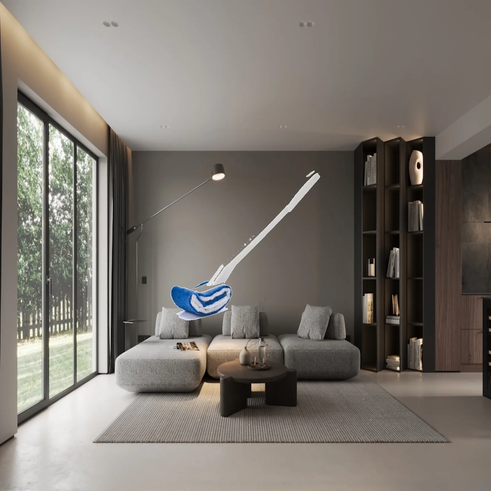 Non Scratch Toilet Cleaning Brush with Multi Layered Nylon Fiber Head for Sparkling Bowl Results