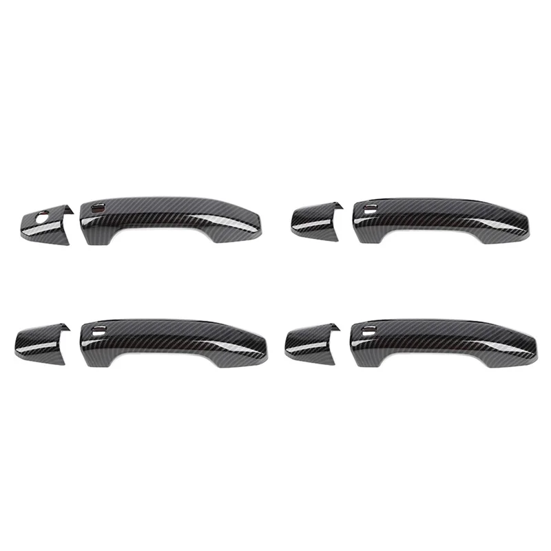

Car Side Door Handles Trim Cover for Chevy Suburban 2020-2023 Tahoe GMC Yukon 2021-2023 - ABS Carbon Fiber