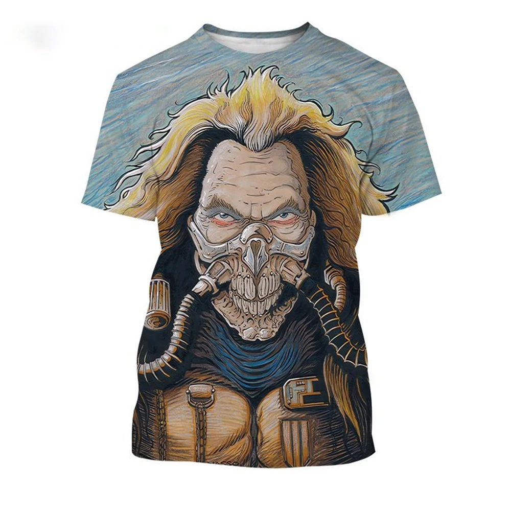 Camiseta con estampado 3D de Immortan Joe para hombre y mujer,camiseta con masacara de monstruo,villano