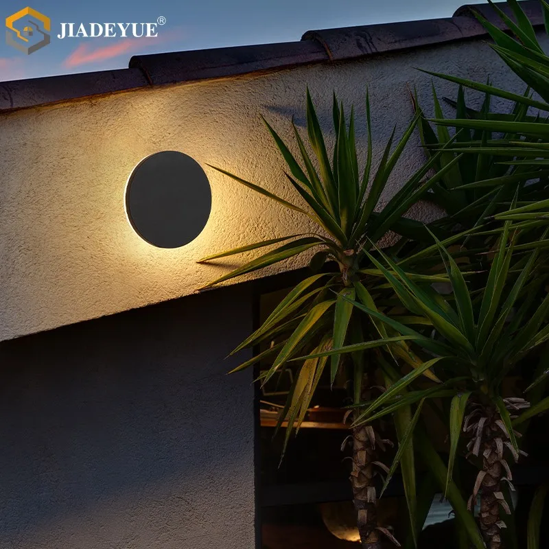 Outdoor waterproof led wall light villa exterior wall light modern garden round balcony garden light outdoor wall light