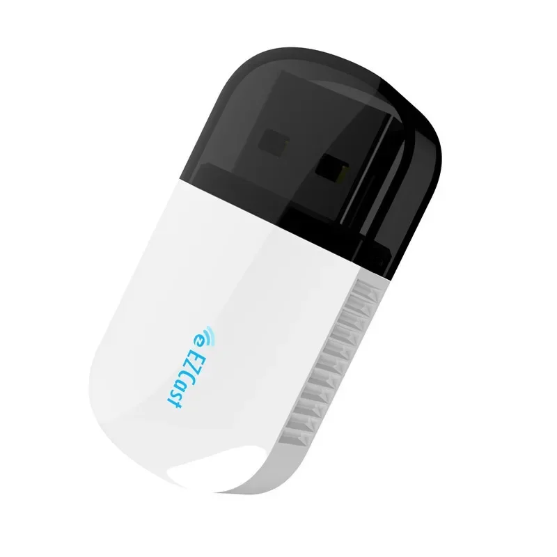 بطاقة شبكة لاسلكية USB عالية السرعة 650 متر واي فاي ثنائي التردد 5.8G + 2.4G 11AC 4.2 محول بلوتوث يدعم 11AC بلوتوث 4.2