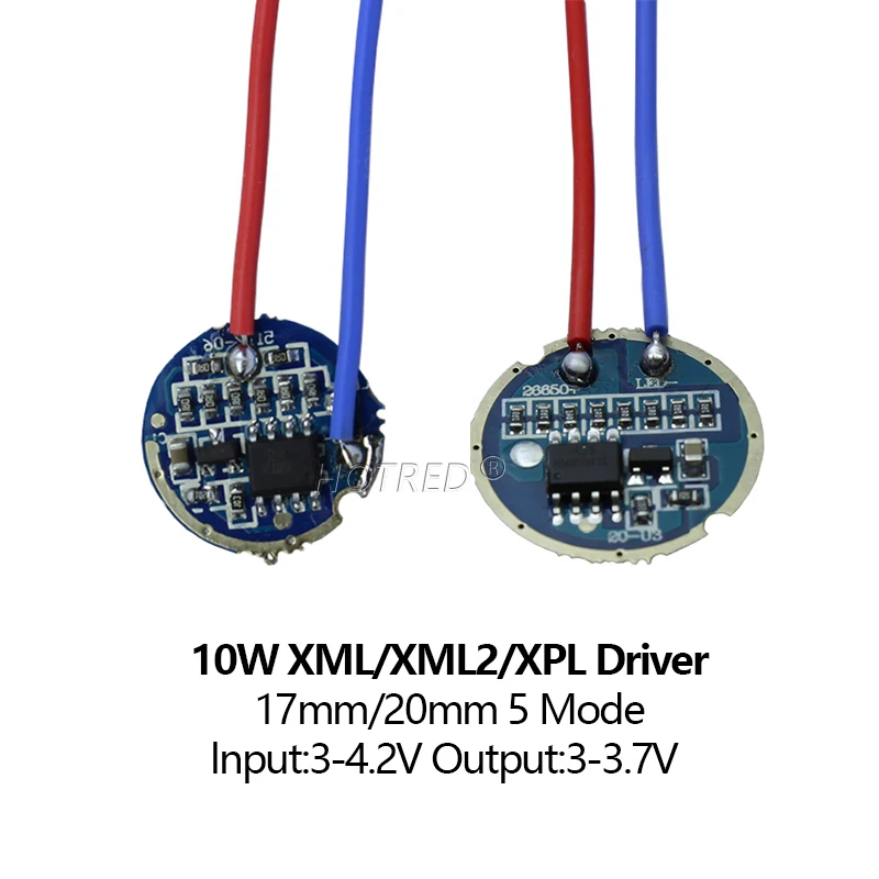 Driver per torcia a LED 12V 3W 5W 10W Driver a corrente costante DC1.2V 3.6V 4.2V FAI DA TE per XPE2 3W 5W 10W 18W XPE 5050 T6 Alimentatore