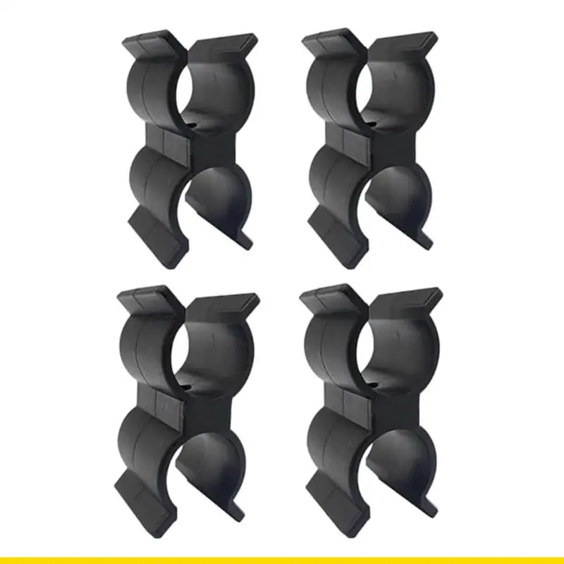 

SZCH 4 Pieces Anti Boat Rod Holders Black Nylon Clips for Marine Shade Accessories