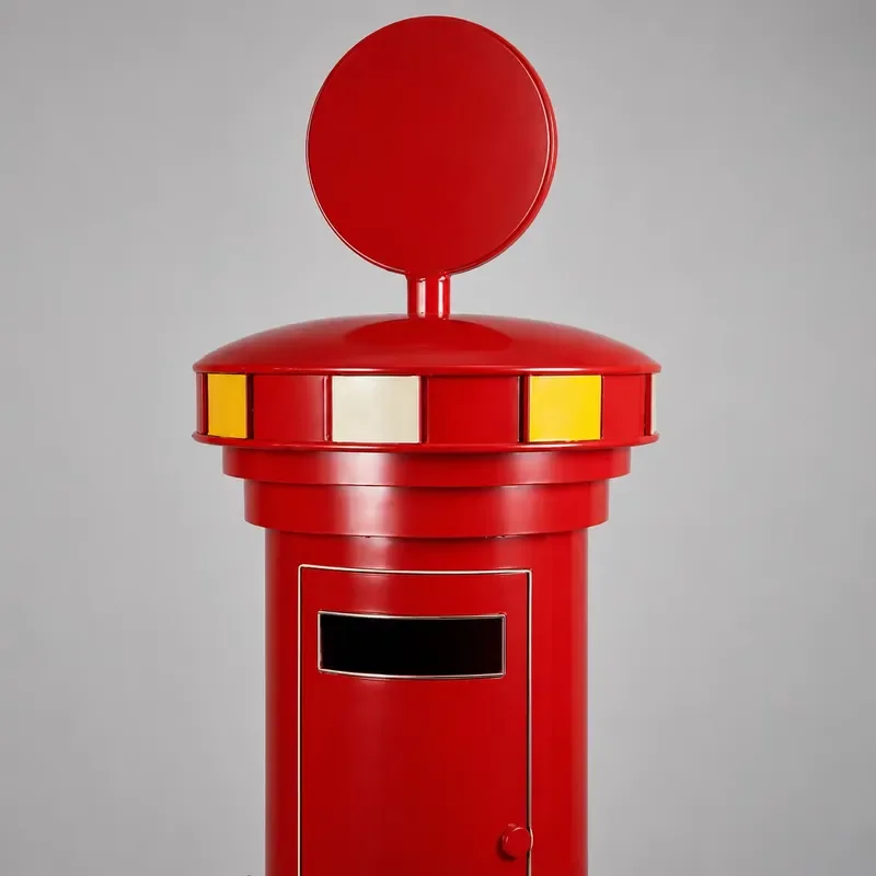 Vintage Metal Mailbox Display Stand Retro Iron Decoration for Hotel Retail Store Photo Area Event Props Custom OEM ODM