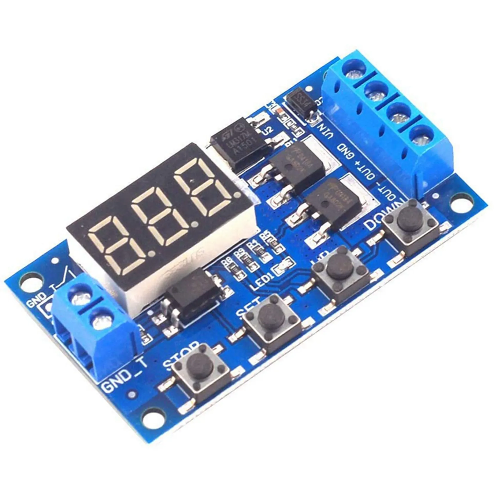 B49C 10X DC 12V 24V LED Light Digital Time Delay Timing Delay Relay Switch Circuit Dual Mos Tube Control Board Module