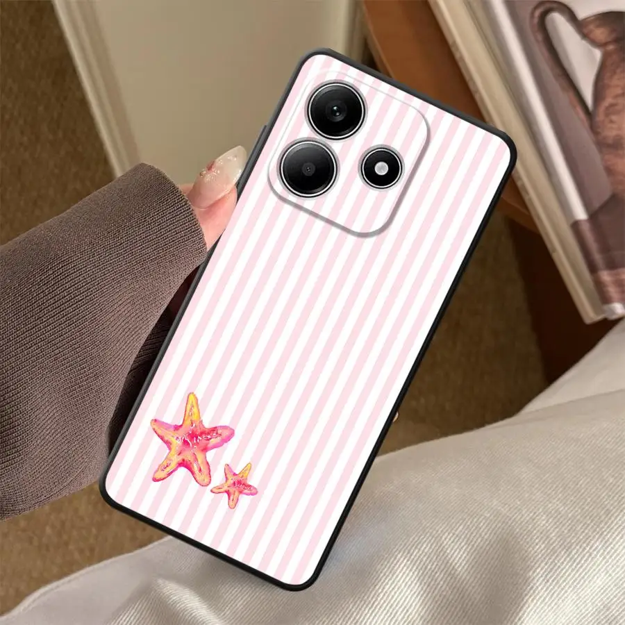 Starfish Stripes Phone Cover Case for Xiaomi Redmi Note 15 10 14C 9 8 13 14 Pro Plus 12 11 12C 13C A7 Pro A5 A4 K80 A1 A2 K40 view 5