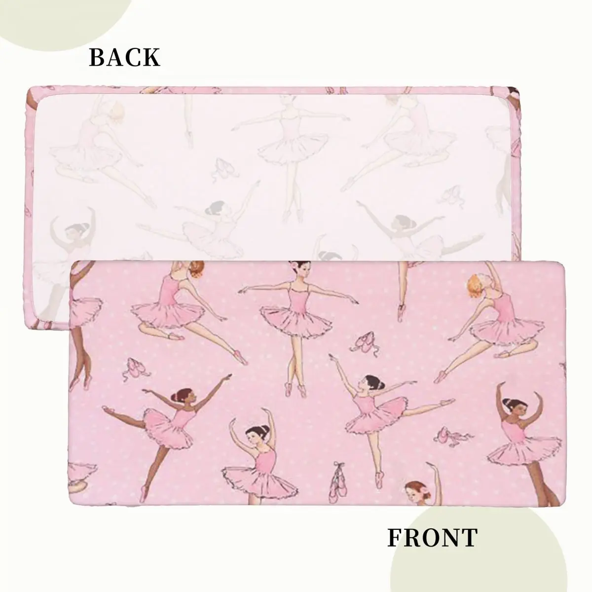 Ballet Dance Makes Me Free Ballerina Dancer Custom Rectangular Tablecloth Oilproof Table Cover for Dining Events Table Cloth