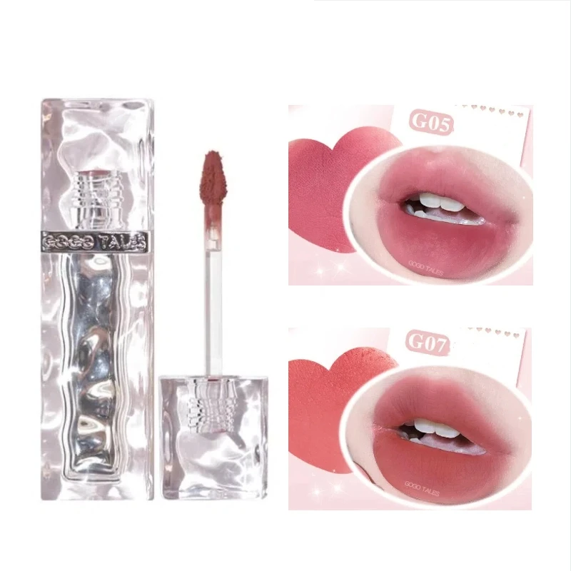 

Gogotales Soft Mist Ice Block Lip Glaze Lip Frozen Red Color Mud Honey Натуральные румяна Студенческий макияж Ice Cube Губная помада Косметика