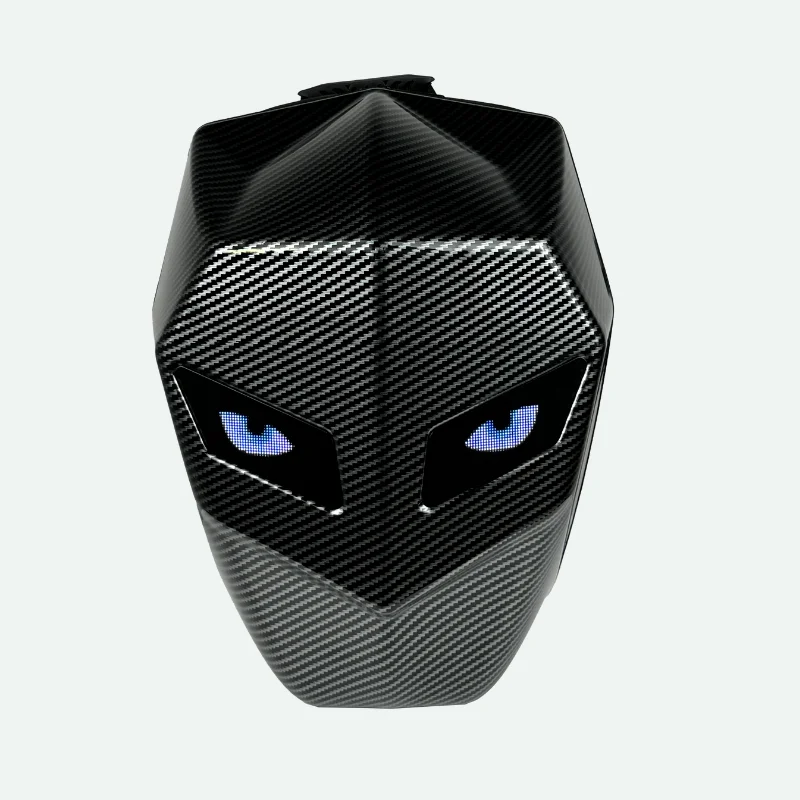 Christmas Gift LED Backpack Bluetooth Hard Shell Diy Display Knight Motorcycle Eyes Motorcycle Helmet Bag Cycling Backpack Bag