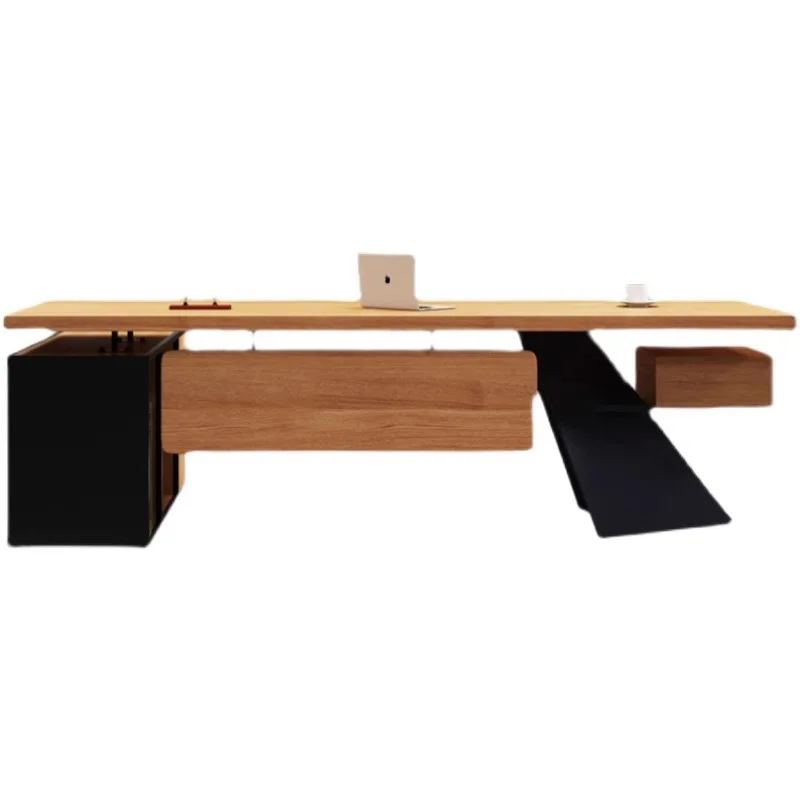 

Light luxury high-end boss table, simple and modern president table