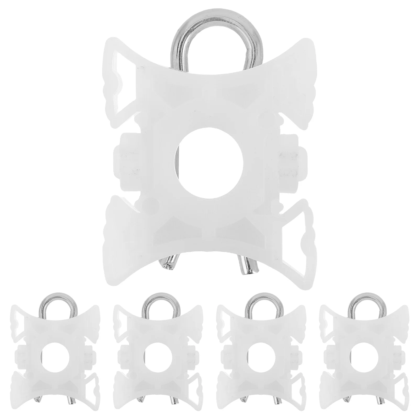 

5pcs Glass Durable Plastic Easy Install Universal Vehicle Window Sliding Adjusters White Side Accessories
