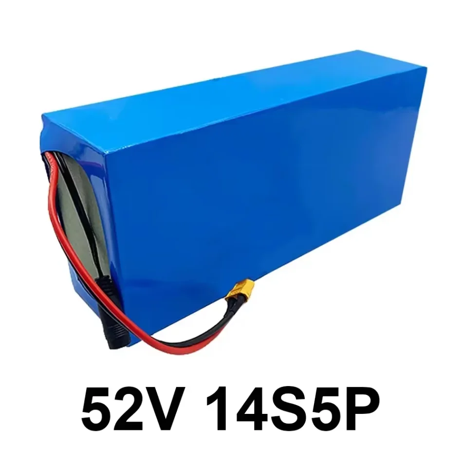 NEW 52V 14S4P 55000mah 18650 2000W Lithium Battery for Balance Car, Bike, Scooter, Tricycle (with Bms 58.8V Charger)