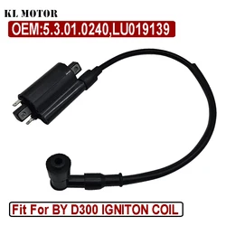 Ignition Coil with Wire For Stels ATV 300B Buyang 300 Feishen FA300 D300 G300 H300 Quad LU019139 5.3.01.0240 Hunter XTX 300B