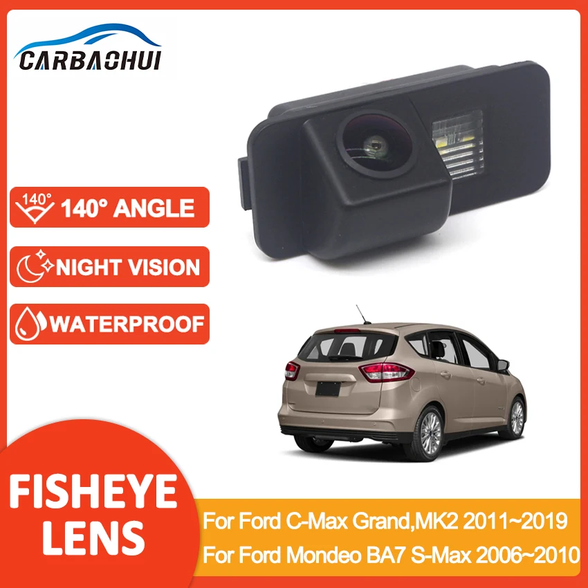 Car Rear View Parking Back Up Reversing Camera For Ford C-Max Grand C-Max MK2 2011~2019 For Ford Mondeo BA7 S-Max 2006~2010