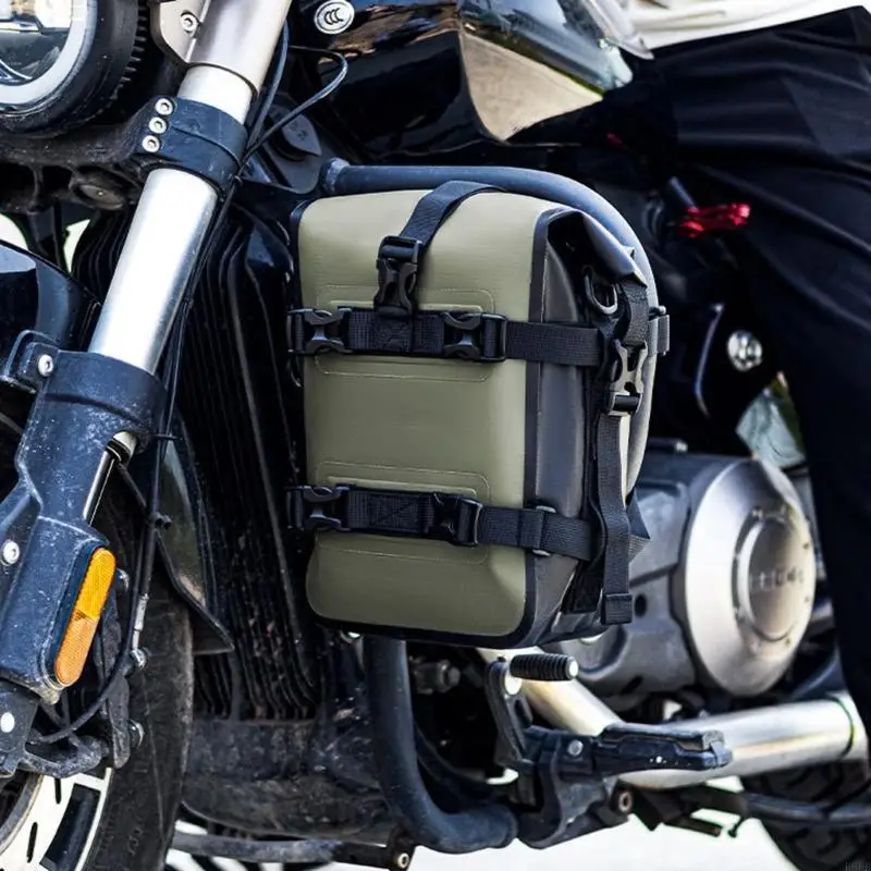 Strong Motorcycle Saddlebag Simple To Attach And Spacious For Personal Items R6FB
