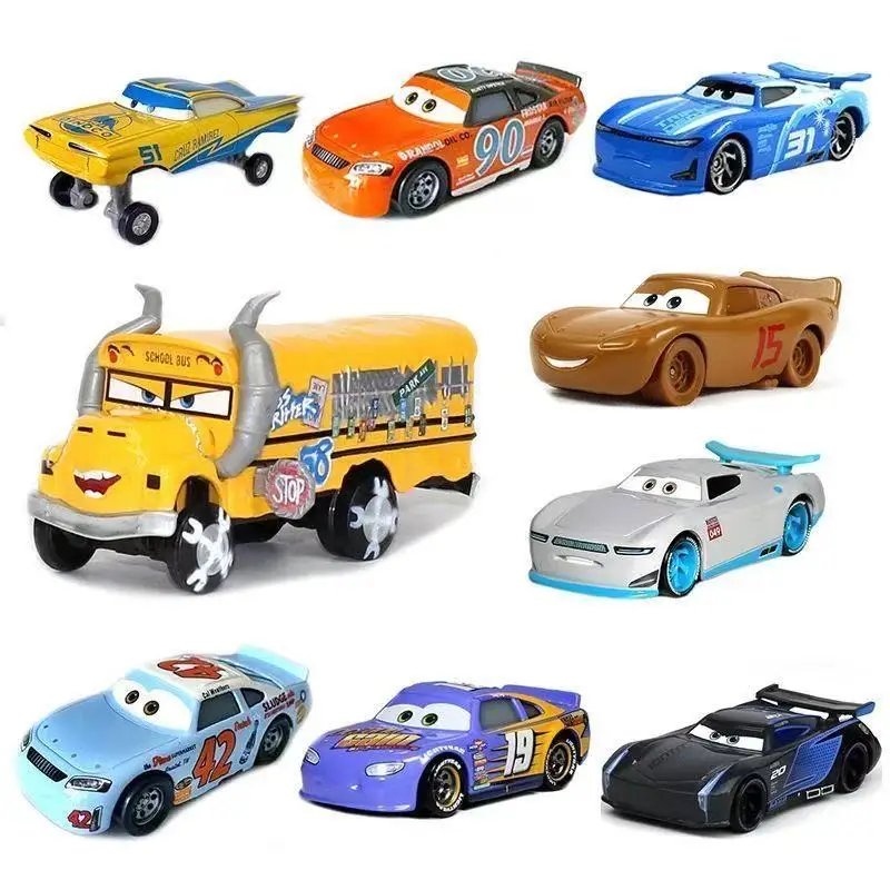 

Игрушечные машинки Disney Pixar Cars 2, оригинальная мини-гоночная машина с молнией Mcqueen 1, 3, коллекция Dinoco Racers, литая под давлением металлическая модель, подарок для детей