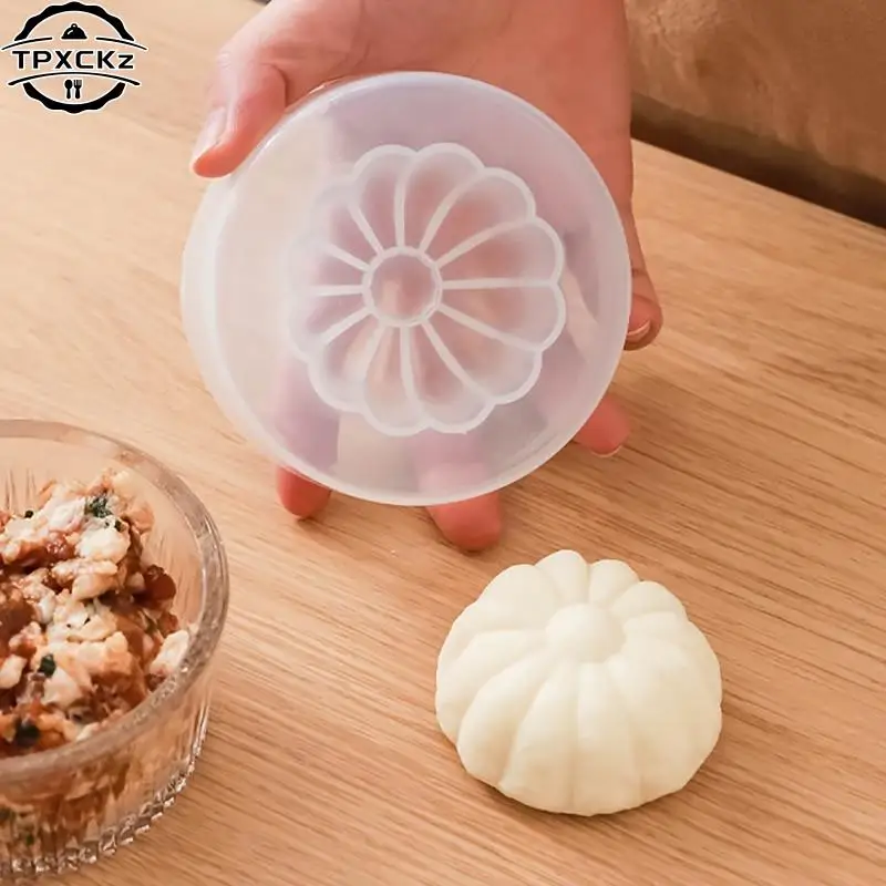 1pc Steamed Stuffed Bun Maker Chinese Baozi Mold Baking Tool Dumpling Moon Cake Making Mould Kitchen Manual Baking Pastry Tools