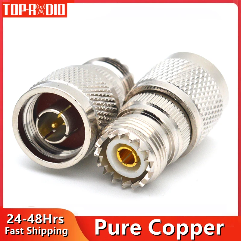 1PC UHF Female Jack to N Male Adapter SO239 PL259 to SL16 L16 RF Coaxial Connector