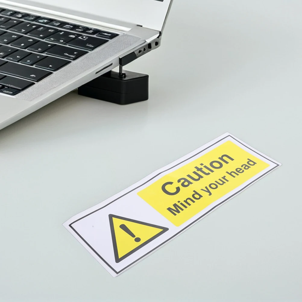 

2Pcs Safety Warning Sign Stickers Waterproof Oil Resistant PP Self Adhesive for Industrial Equipment Warehouses Vehicles