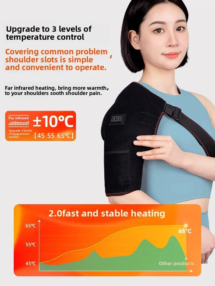 Rechargeable Heated Shoulder & Arm Wrap Hot Compress Thermal Sleeve for Warmth & Daily Relaxation