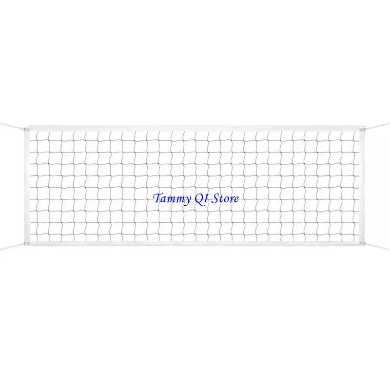 F1FD Simple Folding Net Weather Resistant Volleyball Net Training Volleyball Net for Grass Sand or Concrete Surfaces