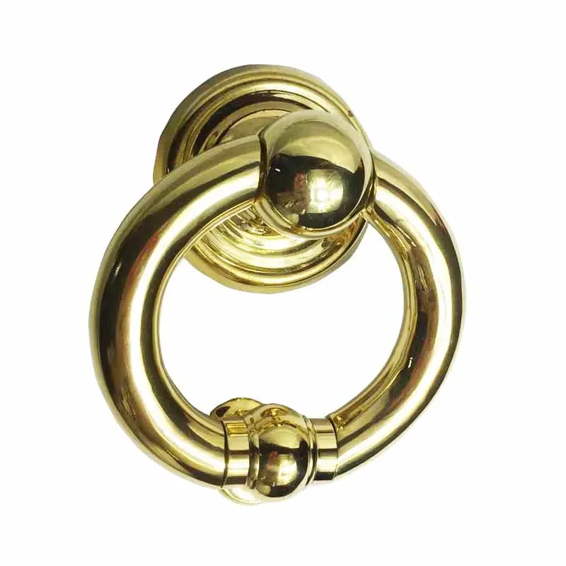 1Pcs Gold or Bronze Solid Brass Knocking For Door Morden Glass Wooden Door Knocker Gate Pull Knob Ring Handle For Dec Hardware