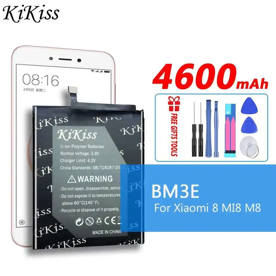 

Долговечный аккумулятор для мобильного телефона BM3E для Xiaomi MI 8 Mi8 M8 4600 мАч