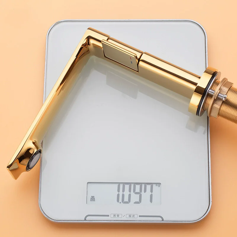 الذهب حوض للحمام صنبور رمادي رافعة واحدة الساخنة والباردة تصميم فريد كرين النحاس بالوعة خلاط أسود كروم رمادي الحنفية #6